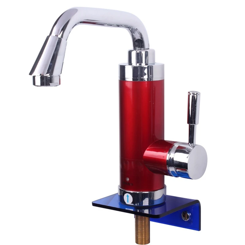 DMWD Electric Kitchen Water Heater Tap Instant Hot Water Faucet Heater Cold Heating Faucet Tankless Instant Water Heater Red/BL DMWD Electric Kitchen Water Heater Tap Instant Hot Water Faucet Heater Cold Heating Faucet Tankless Instant Water Heater Red/BL