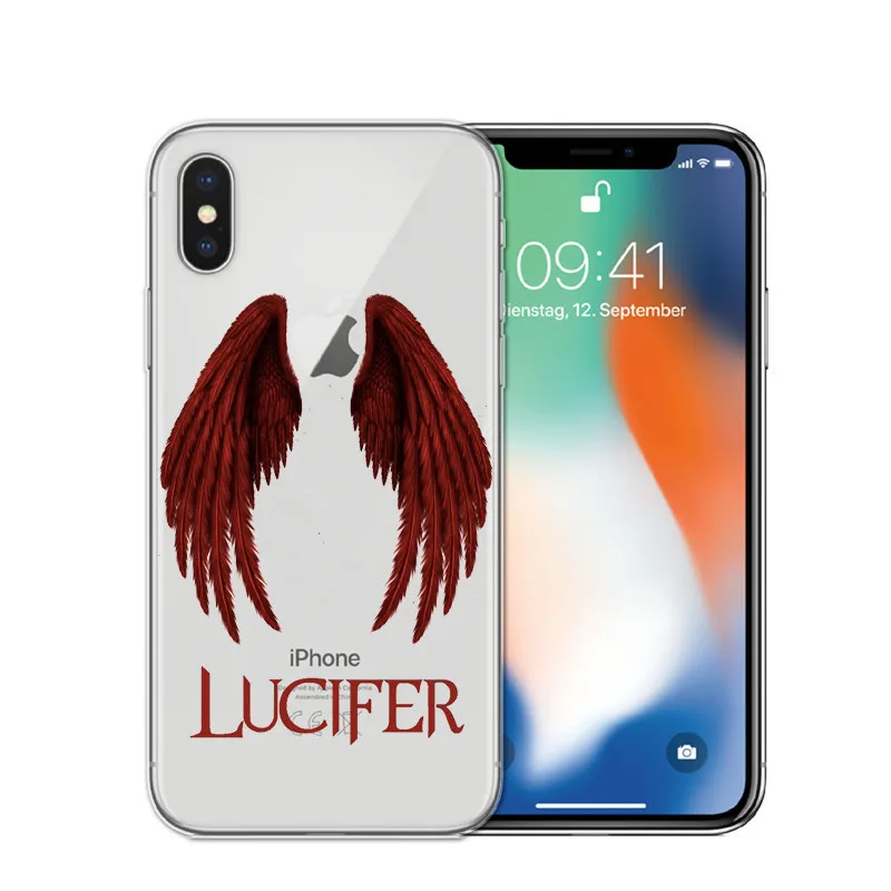 Американский Телевизор Degenerate angel Lucifer Телефон задняя чехол для iPhone 6 6S 5 SE X XR XSMax 7 8 Plus прозрачный силиконовый чехол Fundas
