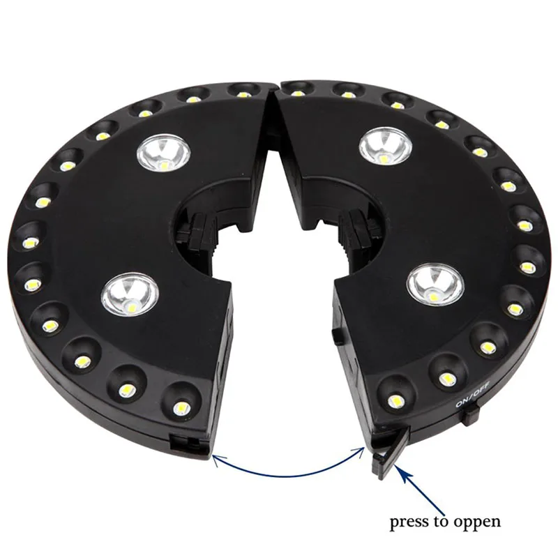 

Outdoor Patio Umbrella Light 3 Lighting Modes 28 LED Light Table Umbrellas Camping TSH Shop
