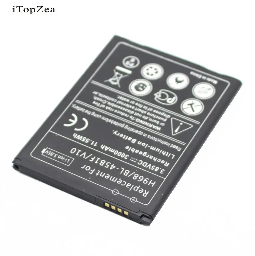ITopZea 3x3000mAh BL-45B1F 교체 배터리 + 범용 USB 벽 충전기 LG V10 H968 H961N H900 H901 VS990 F600 F600L