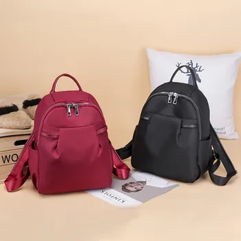 

2019 Newly Women Fashion Color Matching Oxford Waterproof Wild Fashion Leisure Travel Bag Student Bag Backpack Mochilas Mujer 50