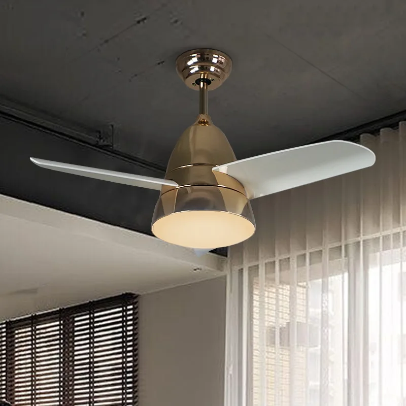 30 дюймов современный простой потолочный вентилятор для спальни освещение для гостиной Makaren Fan светодиодный светильник для столовой лампа для кофейни