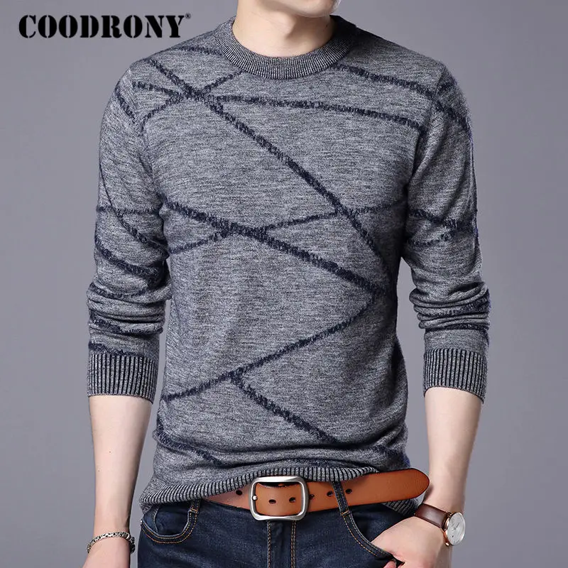 COODRONY Merino Wool Sweater Men 2017 New Winter Thick