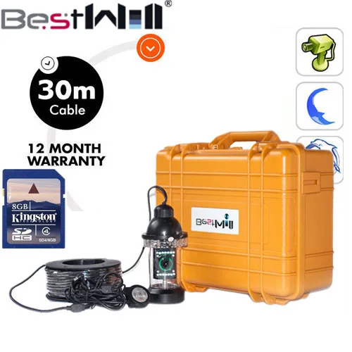 

Original 60m 7"DVR Video Fish Finder 600TVL Underwater Fishing Camera With Video Recording Function
