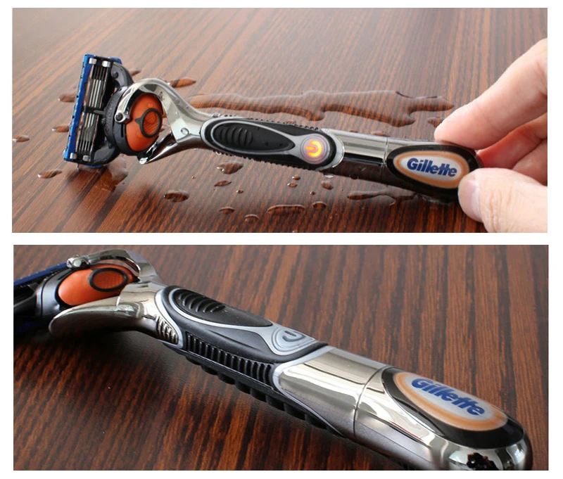 6 Gillette Fusion Proglide Flexball Power Razor Electric Shaving Razors Blades for men Safety Shave Men'S Beard Shaver 1 Holder 5 Blade