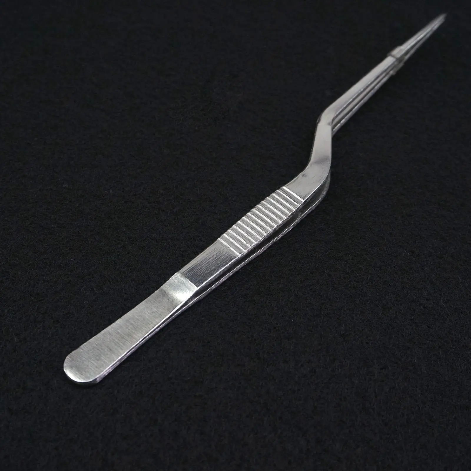 16cm Length SS Medical Gun Type Smooth Dressing Forceps Tweezers Labware