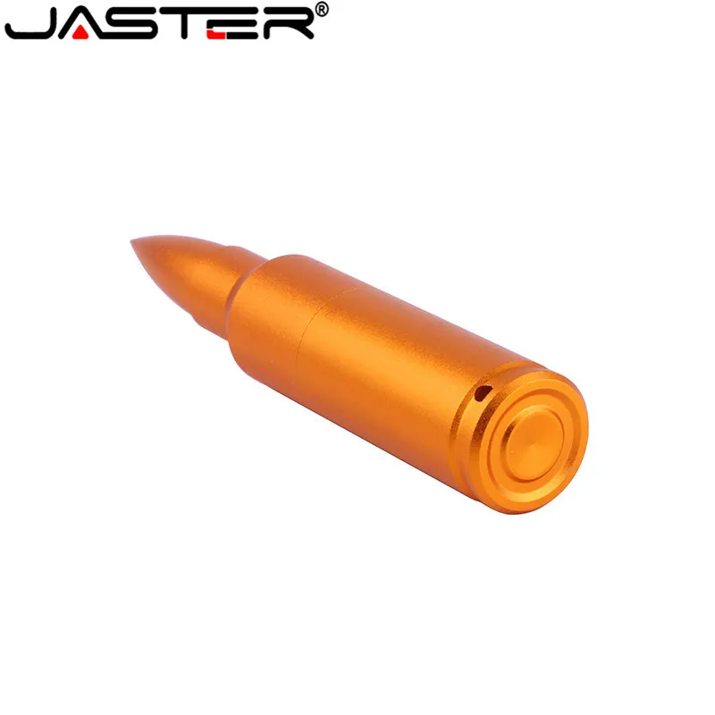 JASTER bullet брелок USB 2,0 usb флеш-накопитель 8 ГБ 16 ГБ 32 ГБ 64 Гб металлическая пулеобразная карта памяти USB креативные подарки