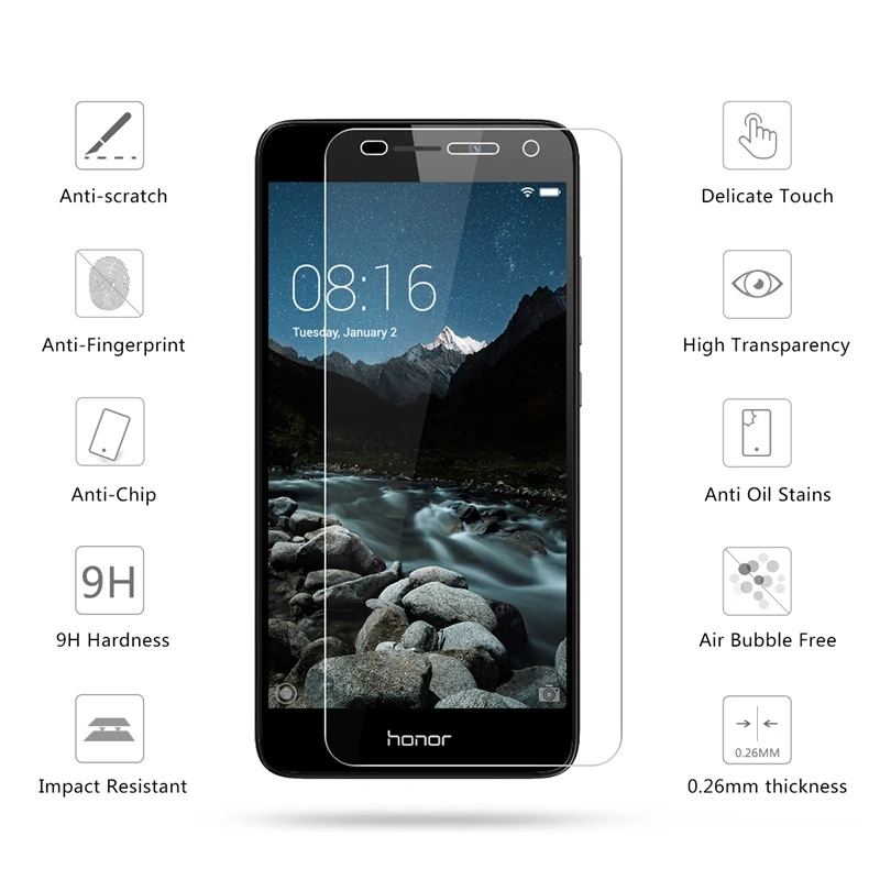 Защитное стекло на Honor 5c для huawei 5x 5a закаленное стекло 5 C X A C5 X5 A5 Honor5c Защитная пленка для экрана телефона на Huawey Hawei