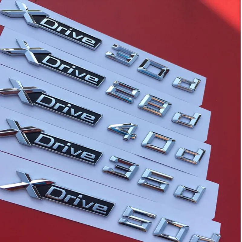 Автомобильный Стайлинг 3D ABS Sdrive Xdrive 20d 25d 28d 30d 35d 40d 45d 48d 50d значок эмблема наклейка