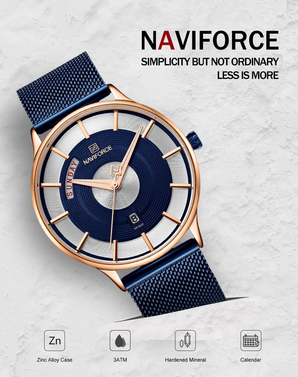 Naviforce, мужские часы, ультра тонкие, синие, из нержавеющей стали, Роскошные, мужские часы, синие, мужские, s часы, лучший бренд, Роскошные, мужские часы, наручные часы