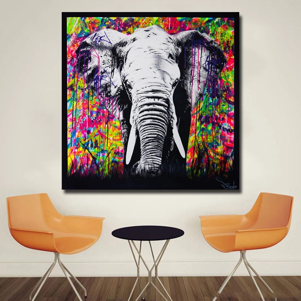 Buy Graffiti Street Art Elephant Painting Poster Print