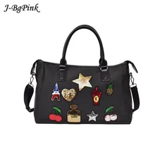 Женская дорожная сумка с черными синими пайетками, женская сумка на плечо, переносная женская сумка на выходные, Женская водонепроницаемая сумка