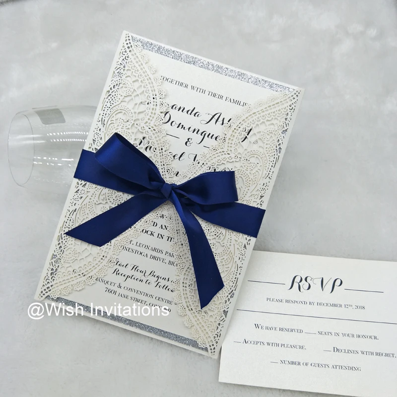 Custom Color Wedding Invitations 2