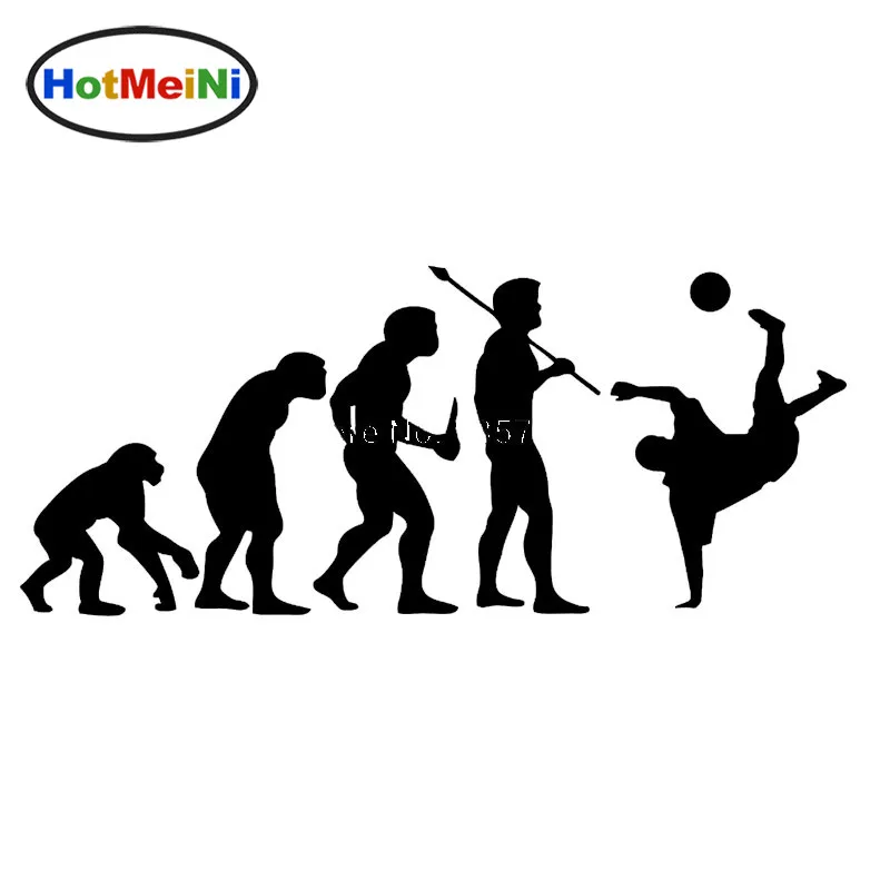 HotMeiNi Soccer Player Kicking Ball Bicycle Kick Window Car Sticker Vinyl Decal 9 Colors Black/Sliver Figure | Автомобили и
