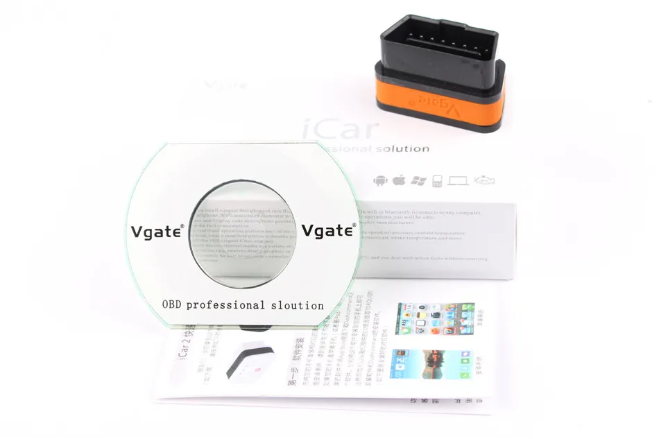 Vgate iCar 2 ELM327 Wifi/Bluetooth OBD2 диагностический инструмент для IOS Android Icar2 на OBD2 OBD II протокол FW V1.5 считыватель кодов - Цвет: car2bluetooth