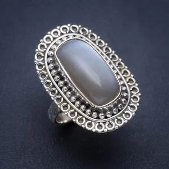 

Natural Cat Eye Handmade Unique 925 Sterling Silver Ring 7.75 A1299