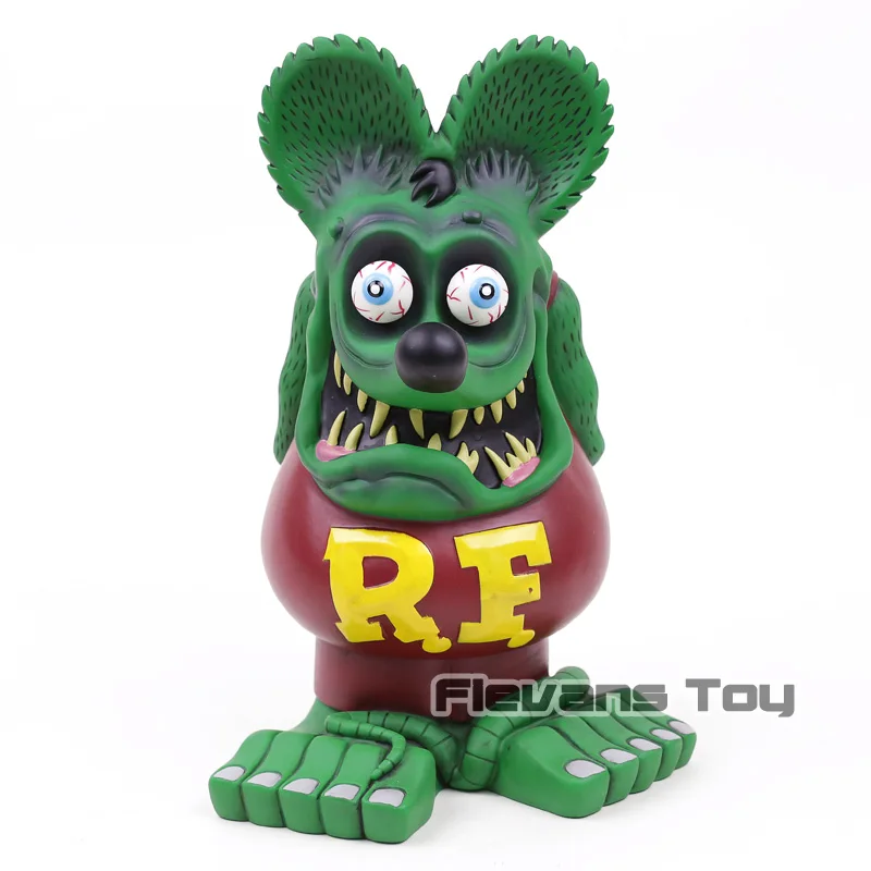 32 см Новое поступление Rat Fink большой папа ПВХ фигурка Коллекционная модель игрушки - Цвет: baged