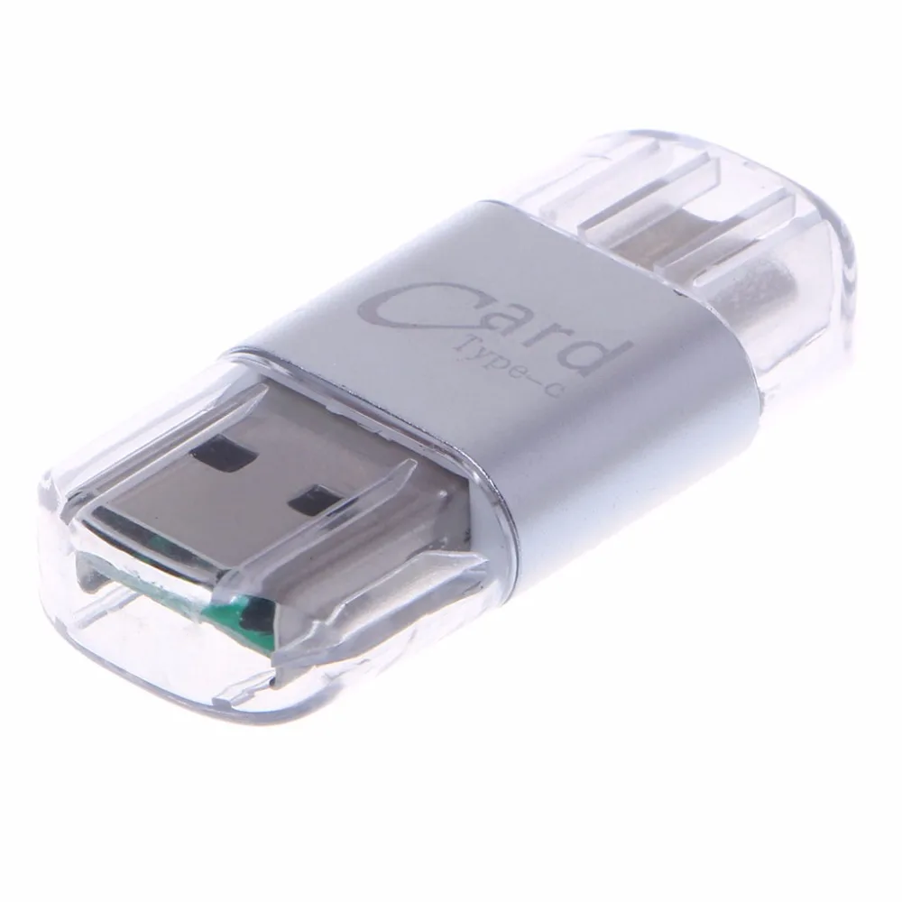 Алюминиевый сплав usb type C OTG Micro SD/TF внешний адаптер для чтения карт памяти