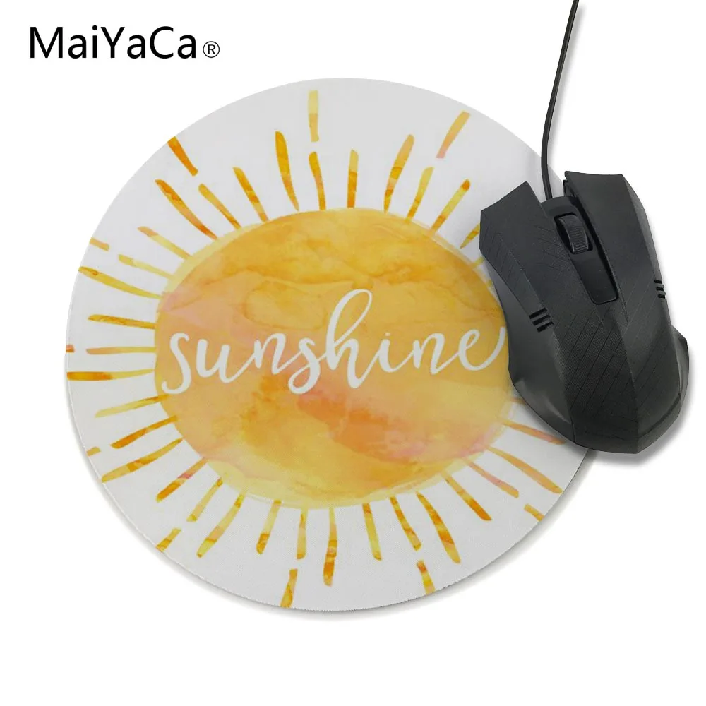 

Cartoon cute sun background,Place the desk mat,size 20x20cm and 22x22cm good round mouse pad Game mats
