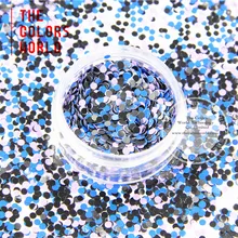 Rh2-257 смесь цветов в горошек круглой формы блеск для ногтей, гель для ногтей, лак для ногтей макияж и DIY украшения