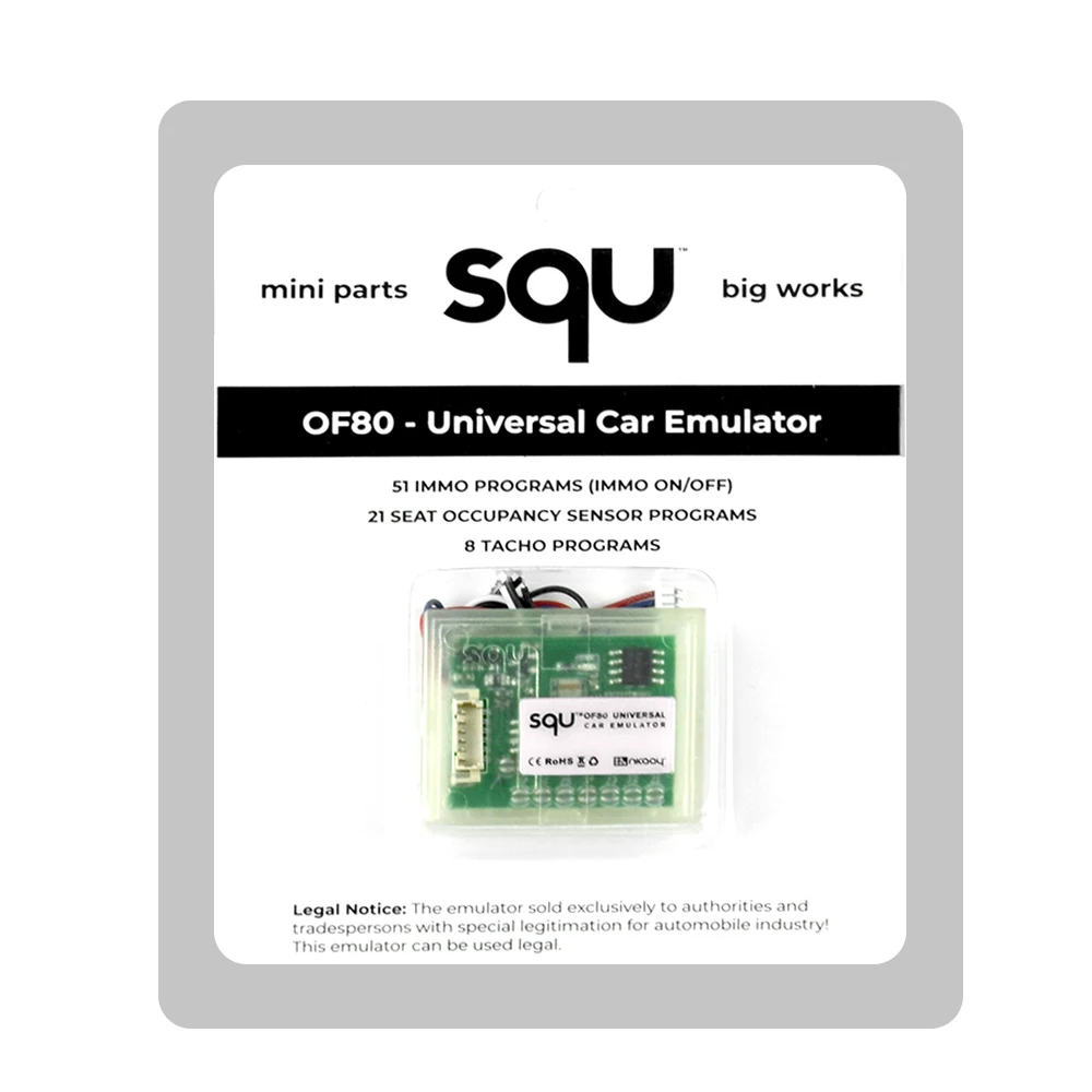 10 шт./лот SQU OF80 Универсальный Автомобильный эмулятор поддержка IMMO/сиденье датчик занятости/Тахометр программ SQU OF80 автомобильный эмулятор