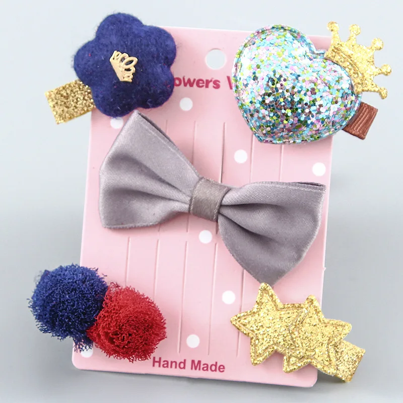Детские заколки для волос с жемчугом цветком слоном котом|hair accessories for girls|hair