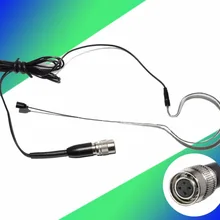 Мини Hirose 4 pin один крюк наушники микрофон для аудиотехника беспроводной черный цвет 10 шт