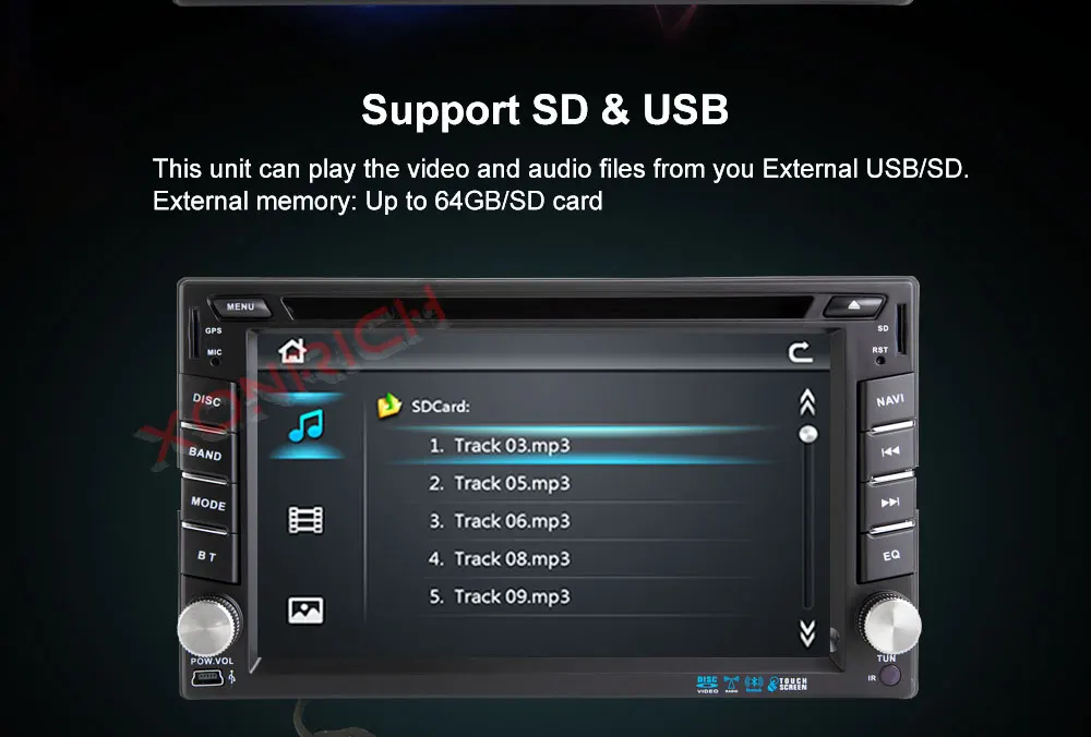 Discount 2 Din Car Multimedia Video DVD Player  GPS Navigation Radio For Nissan Qashqai x-trail almera note juke  StereoAudio 5