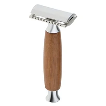 Мужская винтажная Безопасная бритва с двойным краем, Классическая Ручная бритва из сплава