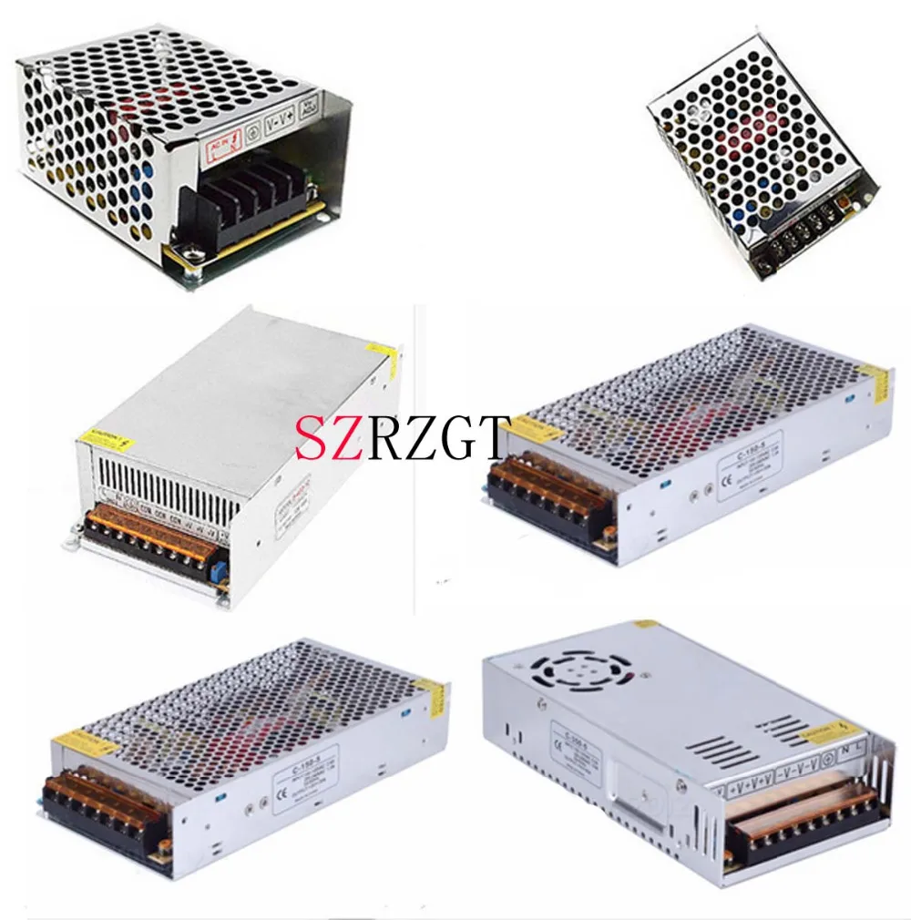 

AC 110V-220V TO DC 5V 12V 24V 1A 2A 3A 5A 10A 15A 20A 30A 50A Switch Power Supply Driver Adapter LED Strip Light