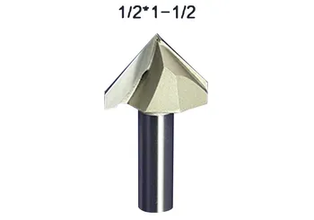 

1Pc Superior Tungsten Carbide 3D Chamfer Bit Carving Tool V Groove Sharpen Mill Router Bit shank 1/2 V-Px1-2x1-1-2