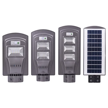 

New Infrared sensing Solar Street Lights 20W 40W 60W Outdoor with Remote Wall Mount Area Lighting Dusk to Dawn PIR Night Lights
