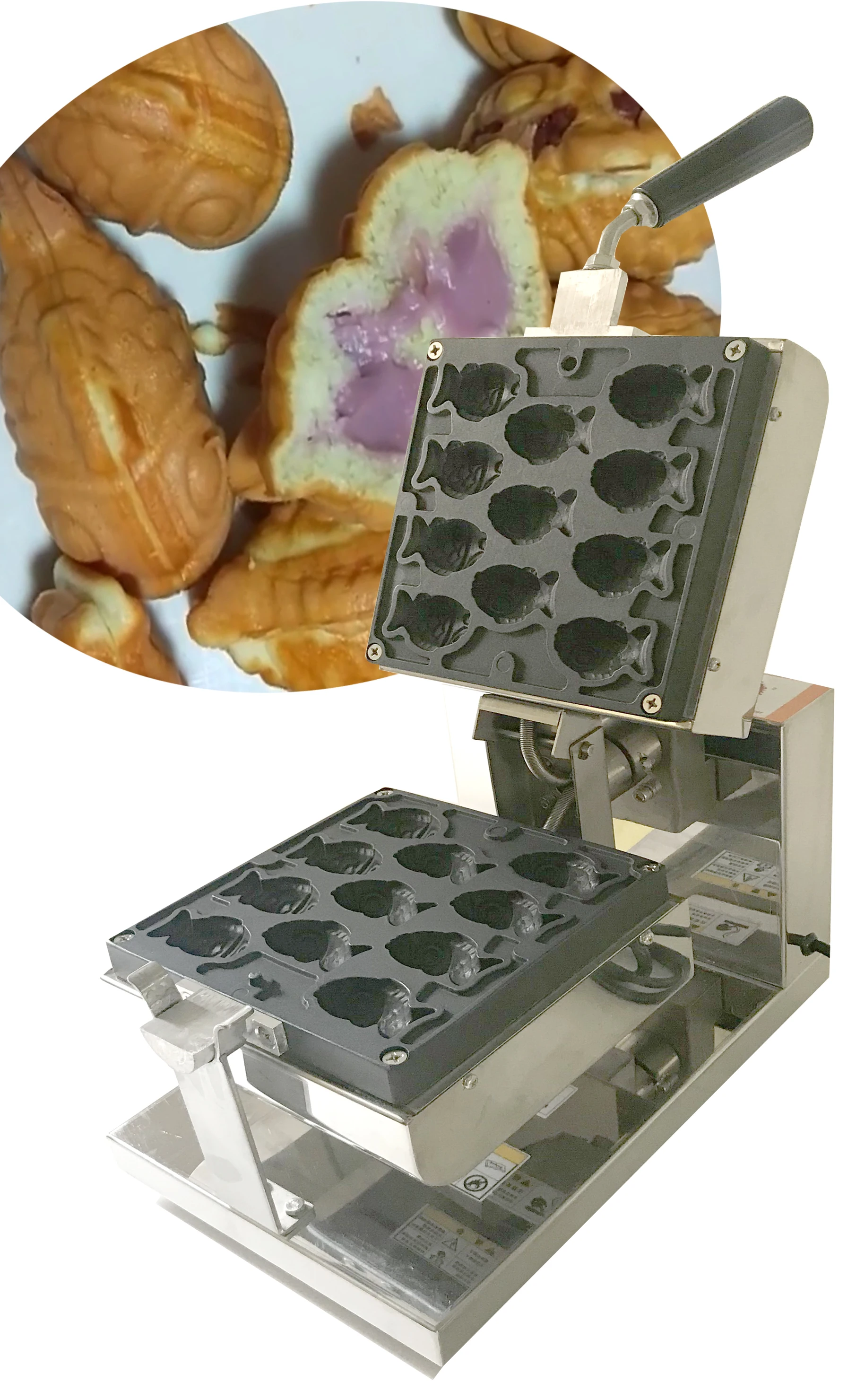 

110v 220v-240v Electric Mini Taiyaki maker machine Sandwich Cake Machine easy for replaceable mold