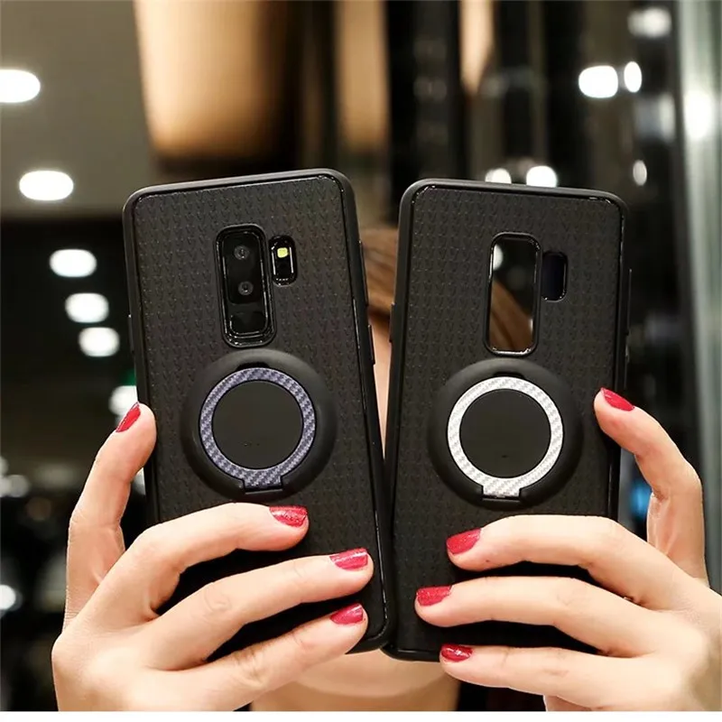 Чехол на магнитной застежке для iPhone X 6 7 8 Plus роскошный чехол с кольцом держателем