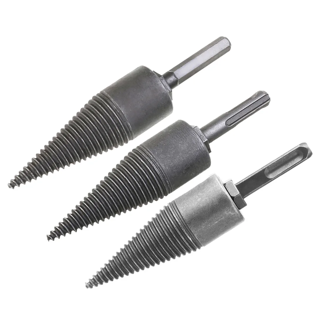 

1Pc Firewood Splitter Carbon Steel Wood Splitter Cone Kindling Firewood Splitter for Hand Drill Stick Copper