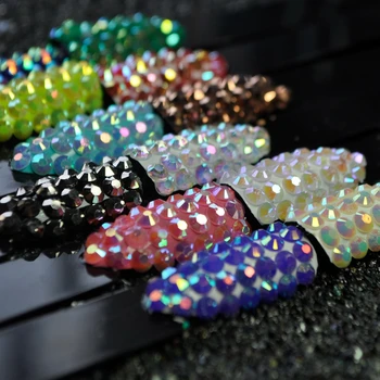 

3mm Nail Rhinestones AB Color Jelly Candy Rhinestone Beads Flactback SS12 Nail Decoration Stones 1000pcs/lot
