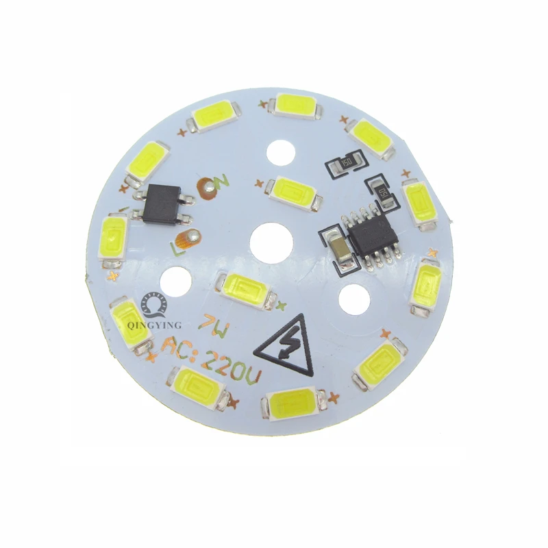 10 peças ac 220v 7w led smd