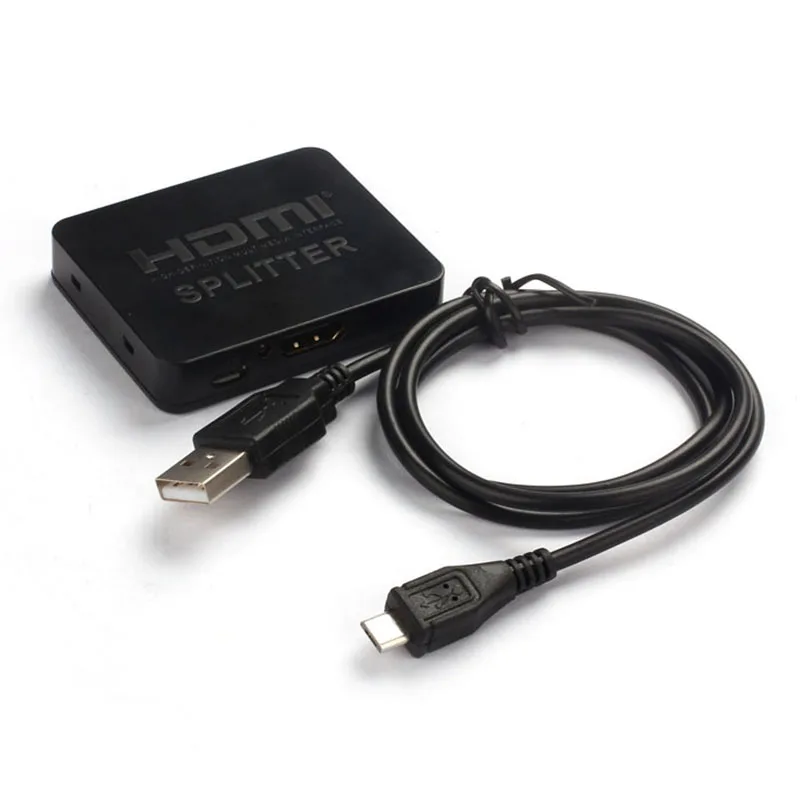 

New 2 Output 1 Input HDMI Splitter Amplifier Switch Box Hub View HD 1080P