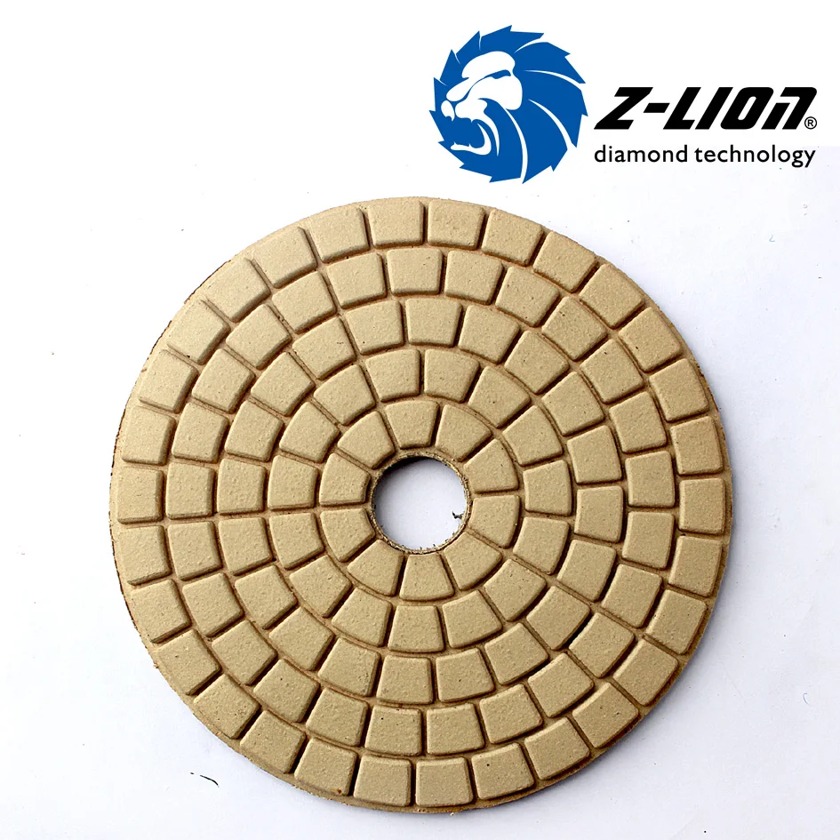 Z-Lion 2 шт. 5 дюймов полировальная площадка для полировки алмазов 125 мм керамогранит шлифовальные камни абразивный инструмент полировка колодки лучшее качество