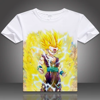 

2017 Dragon Ball digital printed t shirt hot anime Dragon Ball cosplay t shirt casual men T-shirt Dragon Ball short t-shirt