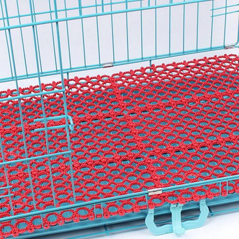 

2017 New Joint Rabbit Cage Mat Environment-Friendly Red Blue Green PVC Mat