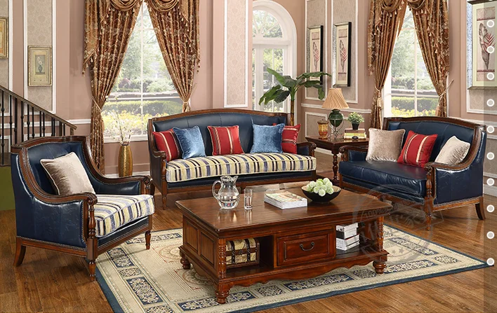 Online kopen Wholesale lederen sofa set uit China lederen