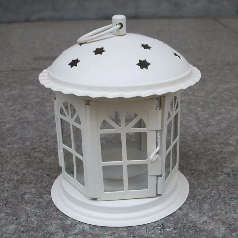 Metal Bird Cage Wedding Candle Holder Lantern Morocco Vintage Small Lanterns For Candles Decorative Cages Moroccan Lamp 020