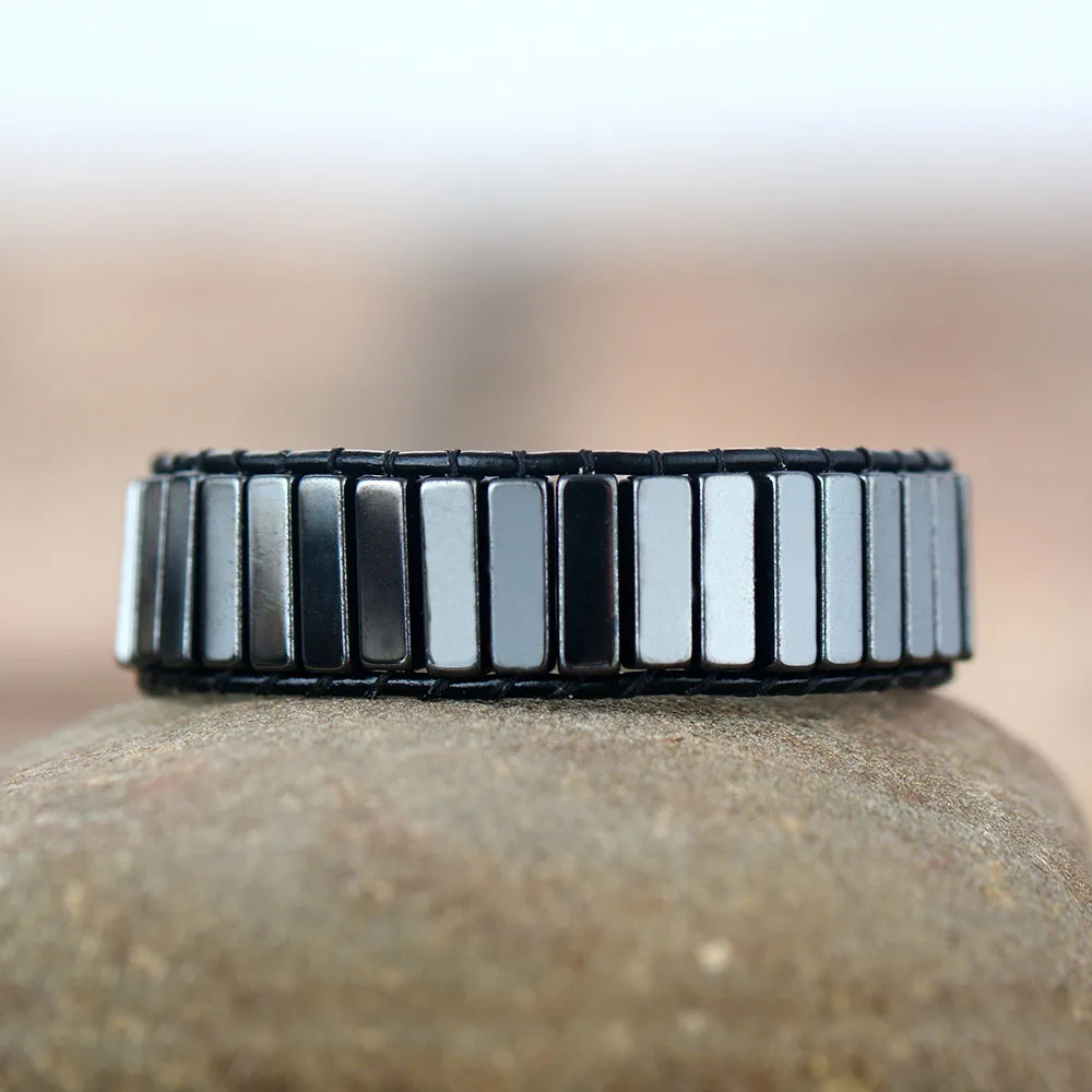 

Rock Punk Bracelets Black Men Leather Wrap Bracelet Women Couples Bracelet Bestfriend Gifts Dropship