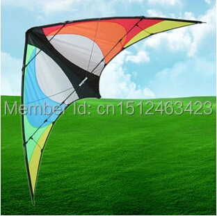 

Outdoor Fun Sports 2015 New 2m Rainbow Power Stunt Kite Entry-Level For Beginner Good Flying