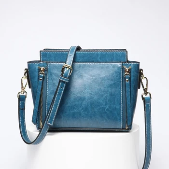 

Bag women's Genuine Leather Casua Handbags Real Cow Leather Ladies Shoulder Bags Messenger Bag Hot Female Summer Handbags