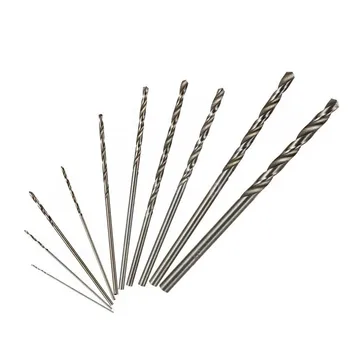 

10Pcs HSS High Speed White Steel Twist Drill Bit Set For Dremel Rotary Tool New