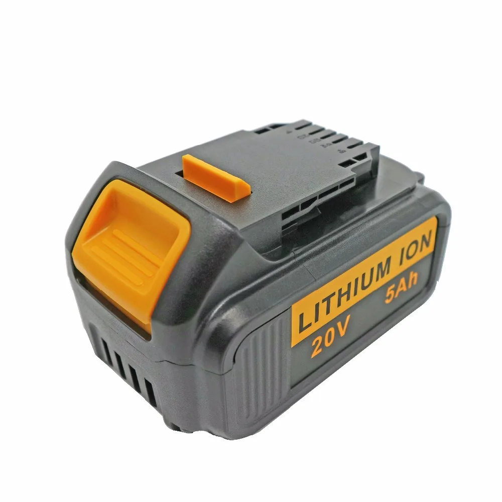 

For dewalt DCB205 20v 5ah lithium replacement battery for dewalt tools DCB200 DCB205 DCB180, DCB181, DCB182, DCB201, DCB201-2