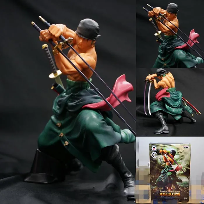 

Wholesale/Retail Cool Decisive Battle Version One Piece Zoro Figure Toy PVC Action Figure Collection Model Toy Free Shipping