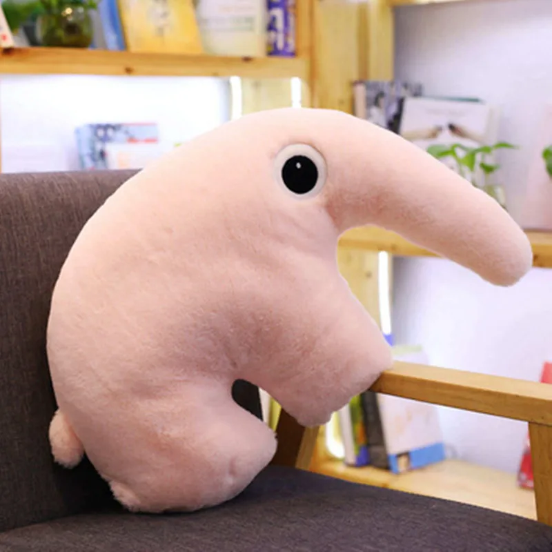 pink anteater 50 см мягкое pp чучело из хлопка Бегемот Anteater олень игрушка подушка с изображением животных кукла слон крокодил плюшевая подушка для украшения дома - Цвет: pink anteater